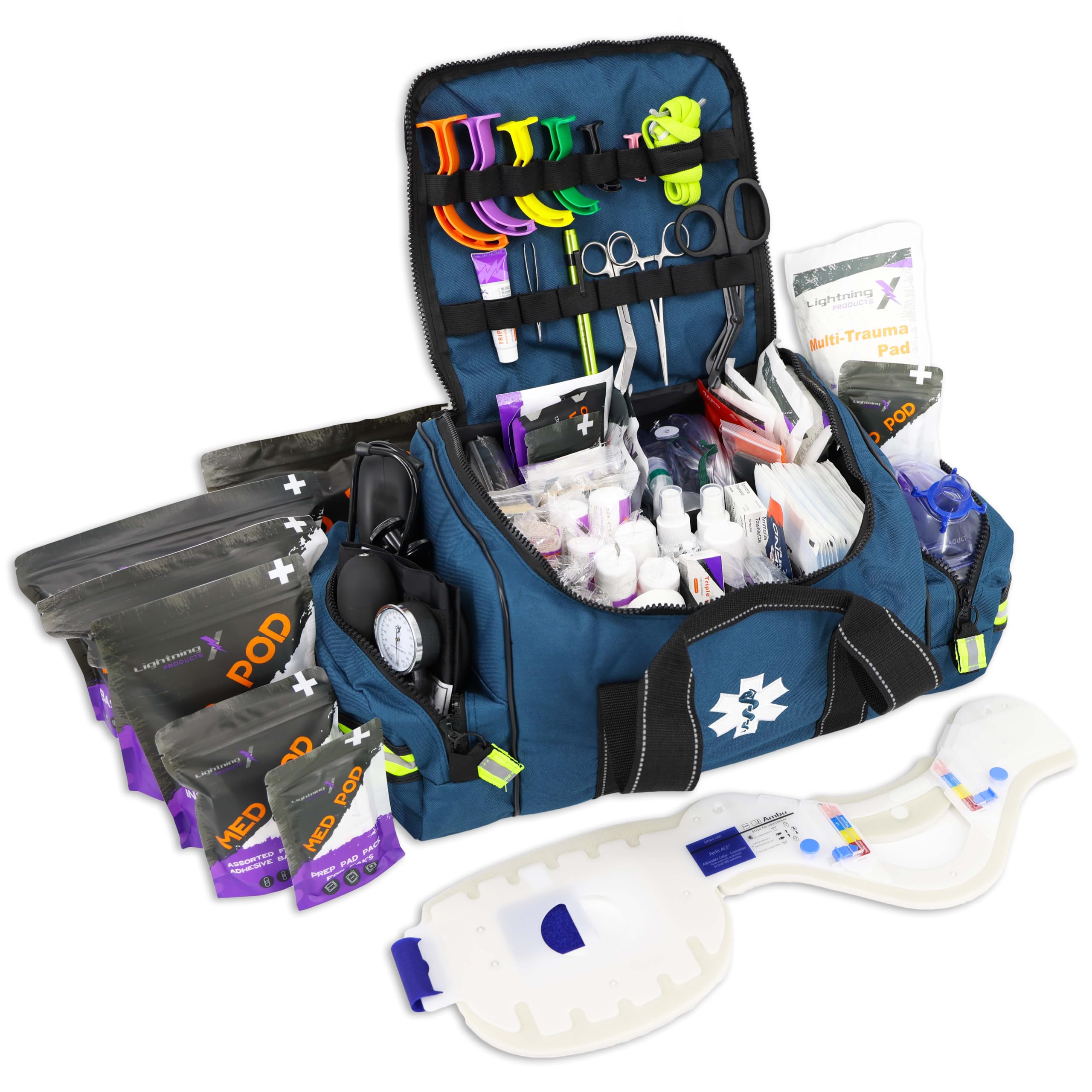 Amazon.com: Lightning X MB30-SKC Large EMT Trauma Kit | Fully